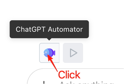 Click ChatGPT Automator icon